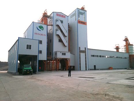 大型干粉砂漿線現場