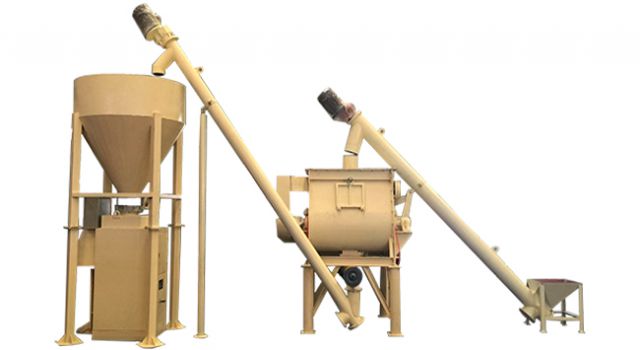 臥式干粉砂漿成套設備